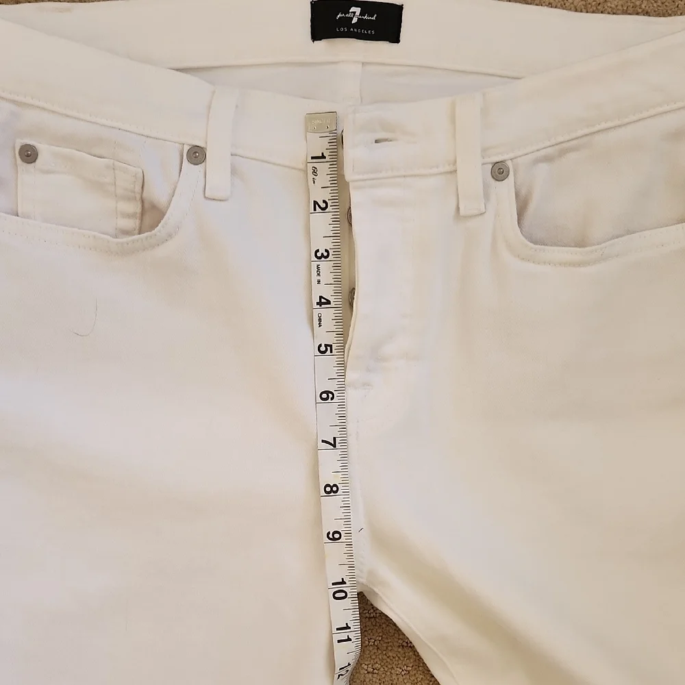 White Women's Jeans 7 For All Mankind - Picture 8 of 8